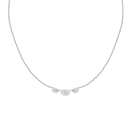 Collana Morellato argento con pendenti in pavé di zirconi MISURA UNICA