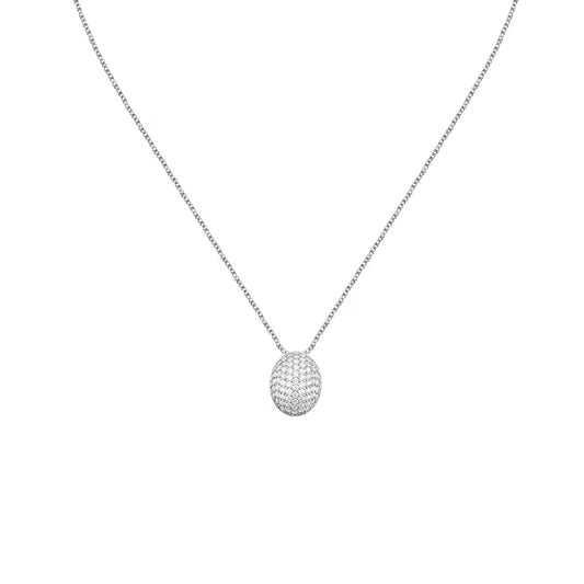 Collana Morellato argento con pendente in pavé di zirconi MISURA UNICA