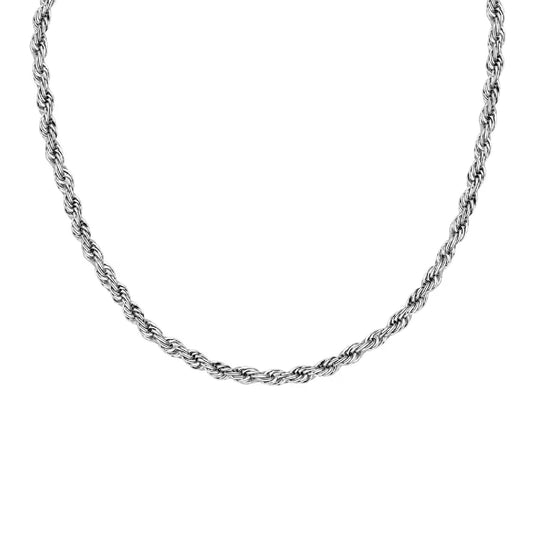 Collana girocollo Morellato in acciaio rodiato intreccio MISURA UNICA