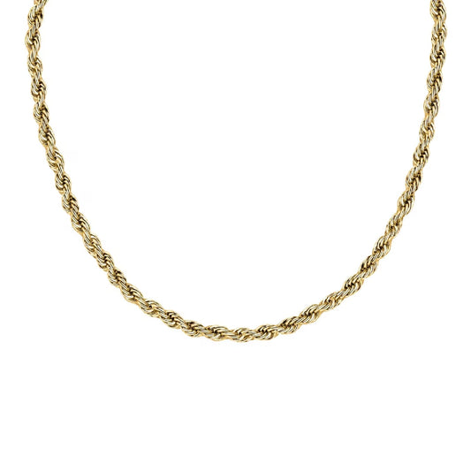 Collana spessa Morellato in acciaio dorato con intreccio MISURA UNICA