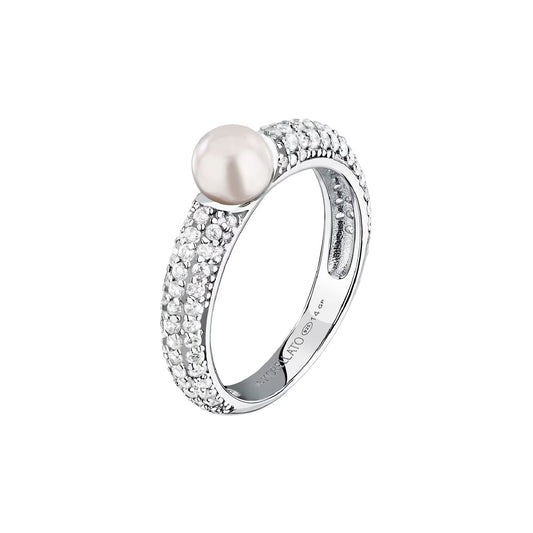 Anello da donna Morellato in argento con perla e zirconi 12