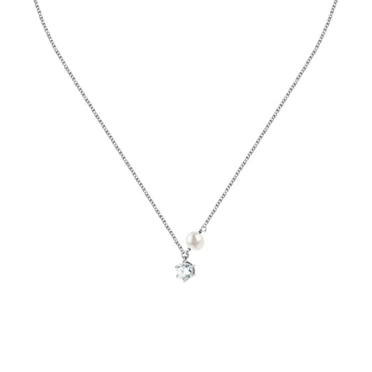 Collana donna Morellato in argento con perla e zircone MISURA UNICA