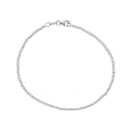 Bracciale donna JOY Gioielli in oro bianco e sfere diamantate MPC150BB18-1