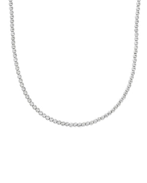 Collana girocollo da donna della collezione JOY Gioielli in oro bianco 18 kt con sfere diamantate MPC150BB40