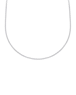 Collana catena da donna della collezione JOY Gioielli Oro in oro bianco 18kt con catena rolò MRB030BB40