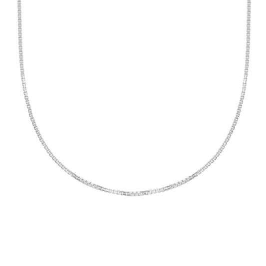 Collana donna JOY Gioielli in oro bianco e maglie ottagonali MVC058BB40-1