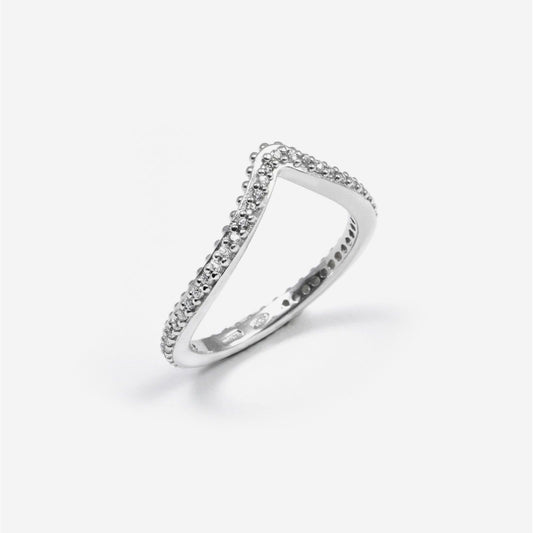 Anello a punta Nove25 Opulence da donna in argento con zirconi bianchi N25ANE00486-1