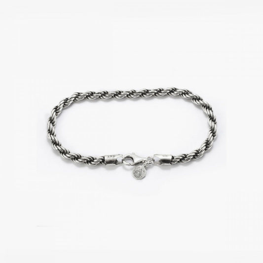 Bracciale catena Nove25 Fili Corda 080 unisex in argento e corda di 3,5mm N25BRA00020-1