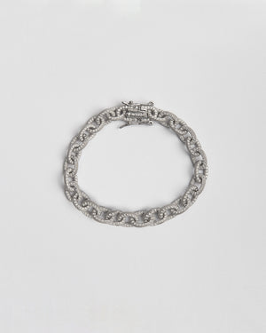 Bracciale catena della collezione Nove25 Brillanti da donna in argento 925 lucido con catena rolò e zirconi bianchi N25BRA00345