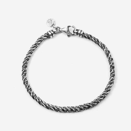 Bracciale Nove25 Timeless unisex in argento con due catene grandi arrotolate N25BRA00385-1