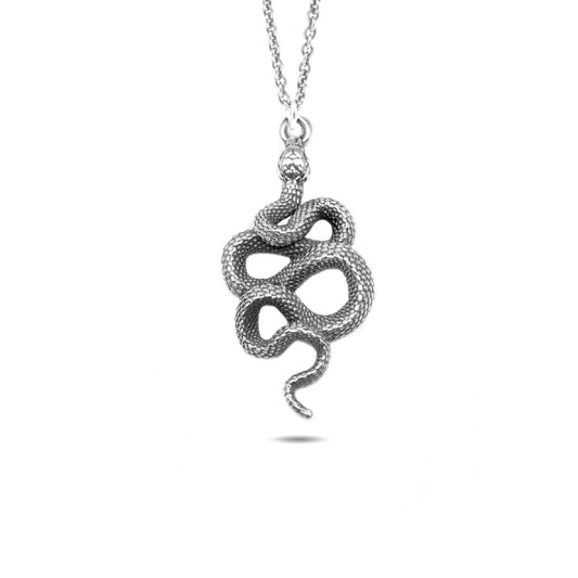 Collana unisex Nove25 Snake unisex argento rodiato con serpente N25COL00448-O-S-1