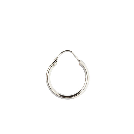 Mono orecchino unisex Nove25 Timeless argento liscio e filo tondo 8 mm N25ORE00222-O-S-1