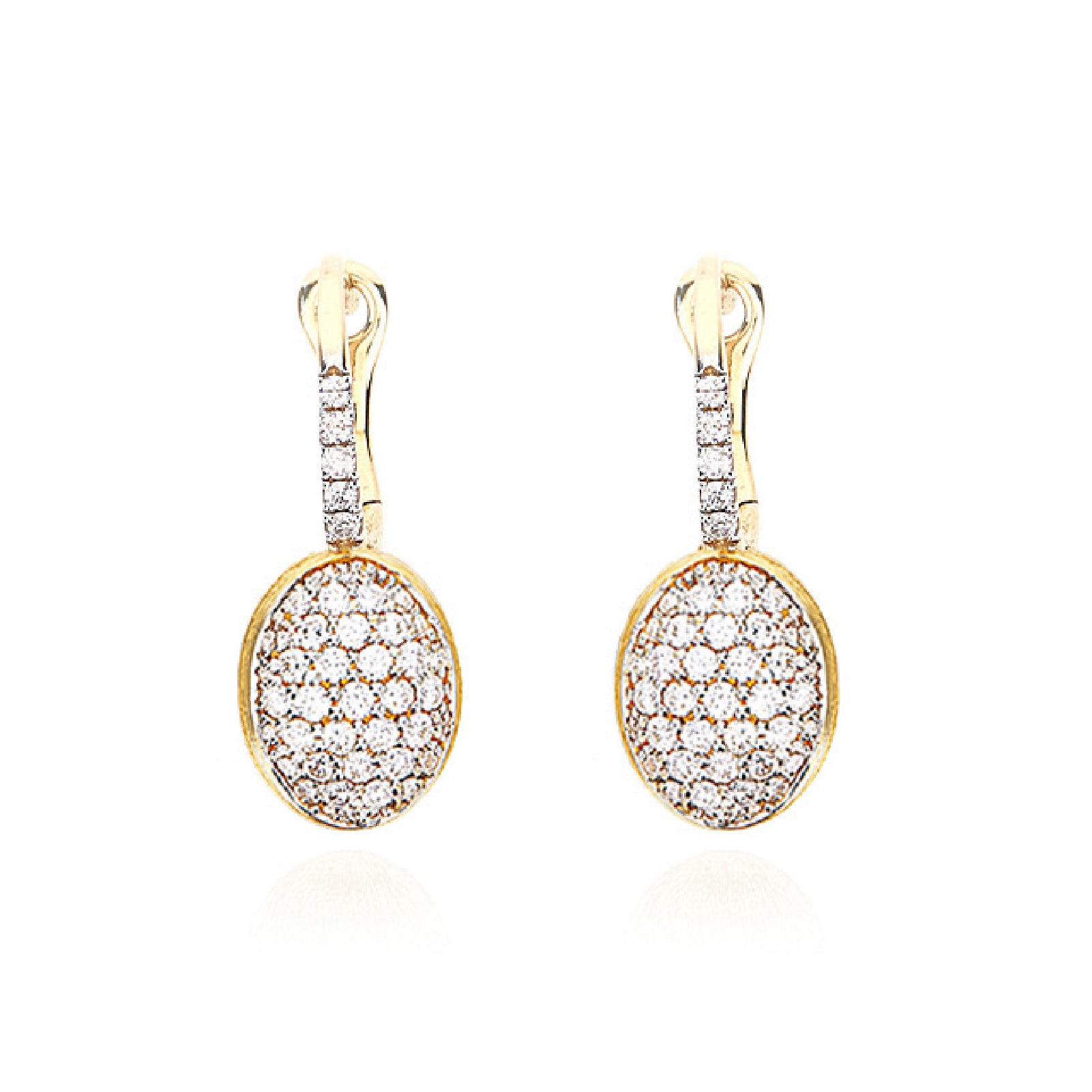 Orecchini pendenti a doppia sfera in filigrana d'oro, oro 18k Orecchini pendenti a doppia sfera in filigrana d'oro, oro 18k