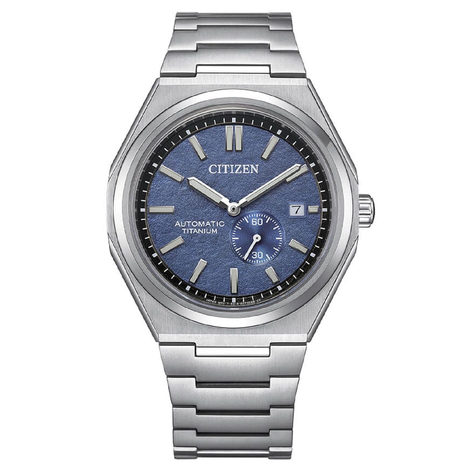 Orologio uomo Citizen in titanio quadrante blu 40mm NJ0180-80L-1