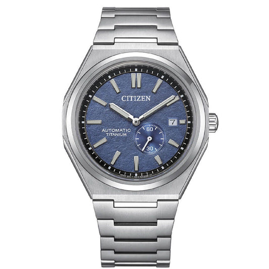 Orologio uomo Citizen in titanio quadrante blu 40mm NJ0180-80L-1