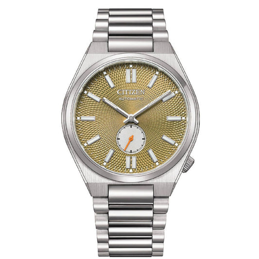 Orologio uomo Citizen Tsuyosa acciaio quadrante giallo 40mm NK5010-51X-1