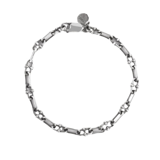 Bracciale NOVE25 in argento con catena a maglie ovali 20 cm