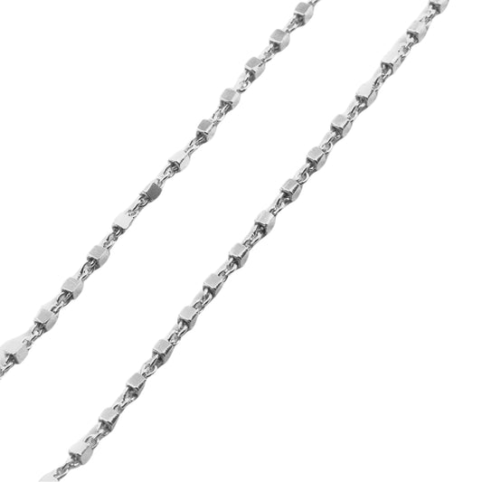 Cavigliera donna NOVE25 in argento con due fili intrecciati MISURA UNICA