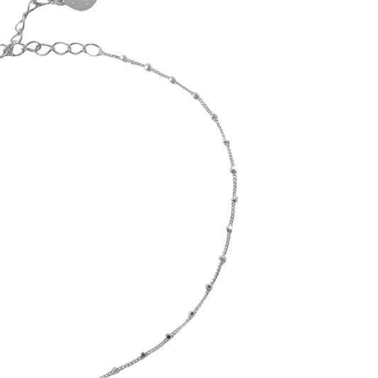 Cavigliera NOVE25 in argento dorato sfere e palline pendenti MISURA UNICA