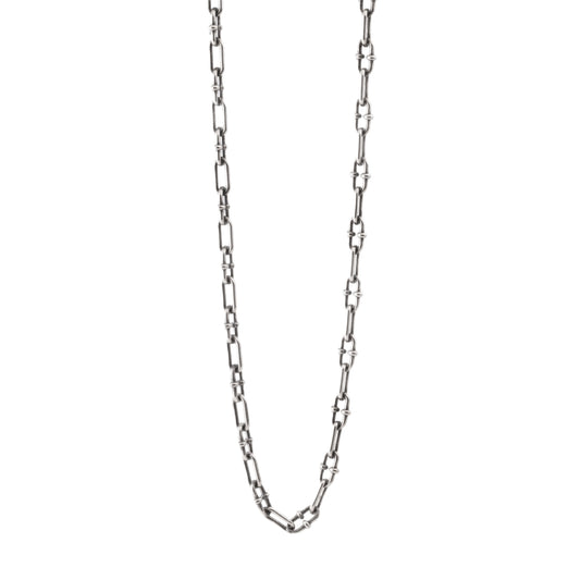 Collana NOVE25 in argento con catena a maglie ovali MISURA UNICA