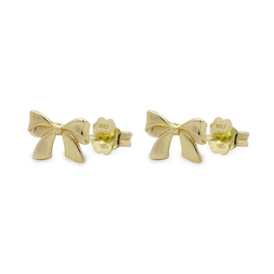 Orecchini donna Rue Des Mille Candy Bow in argento dorato a fiocco OR-022-M1-AU-1
