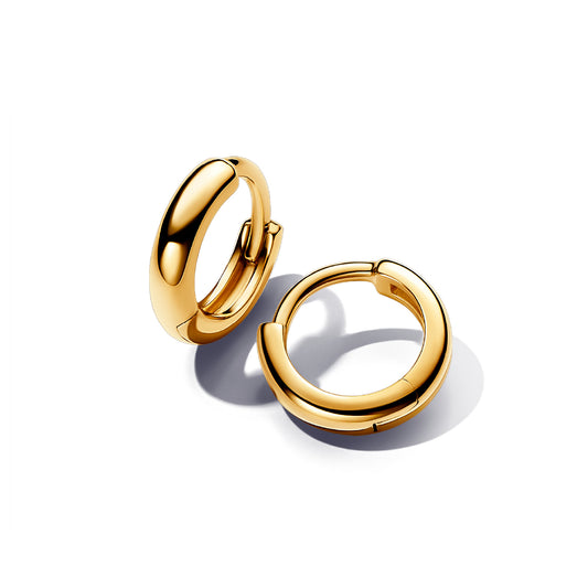 Orecchini piccoli a cerchio Pandora placcati oro da donna P.263286C00