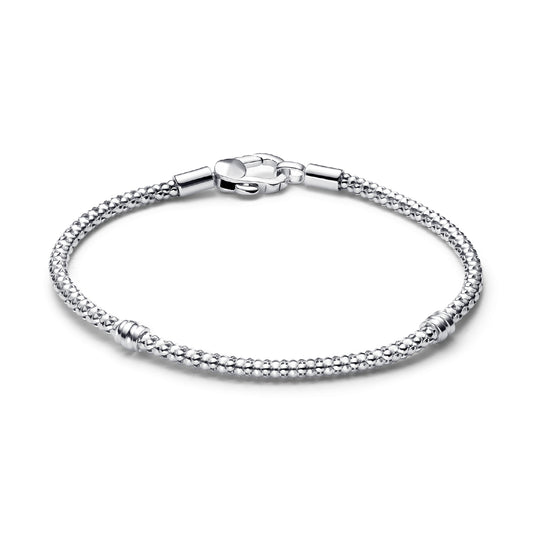 Bracciale Pandora in argento con chiusura a moschettone 16 cm