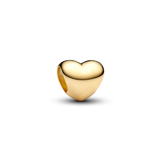 Charm cuore piccolo Pandora da incidere in argento dorato MISURA UNICA