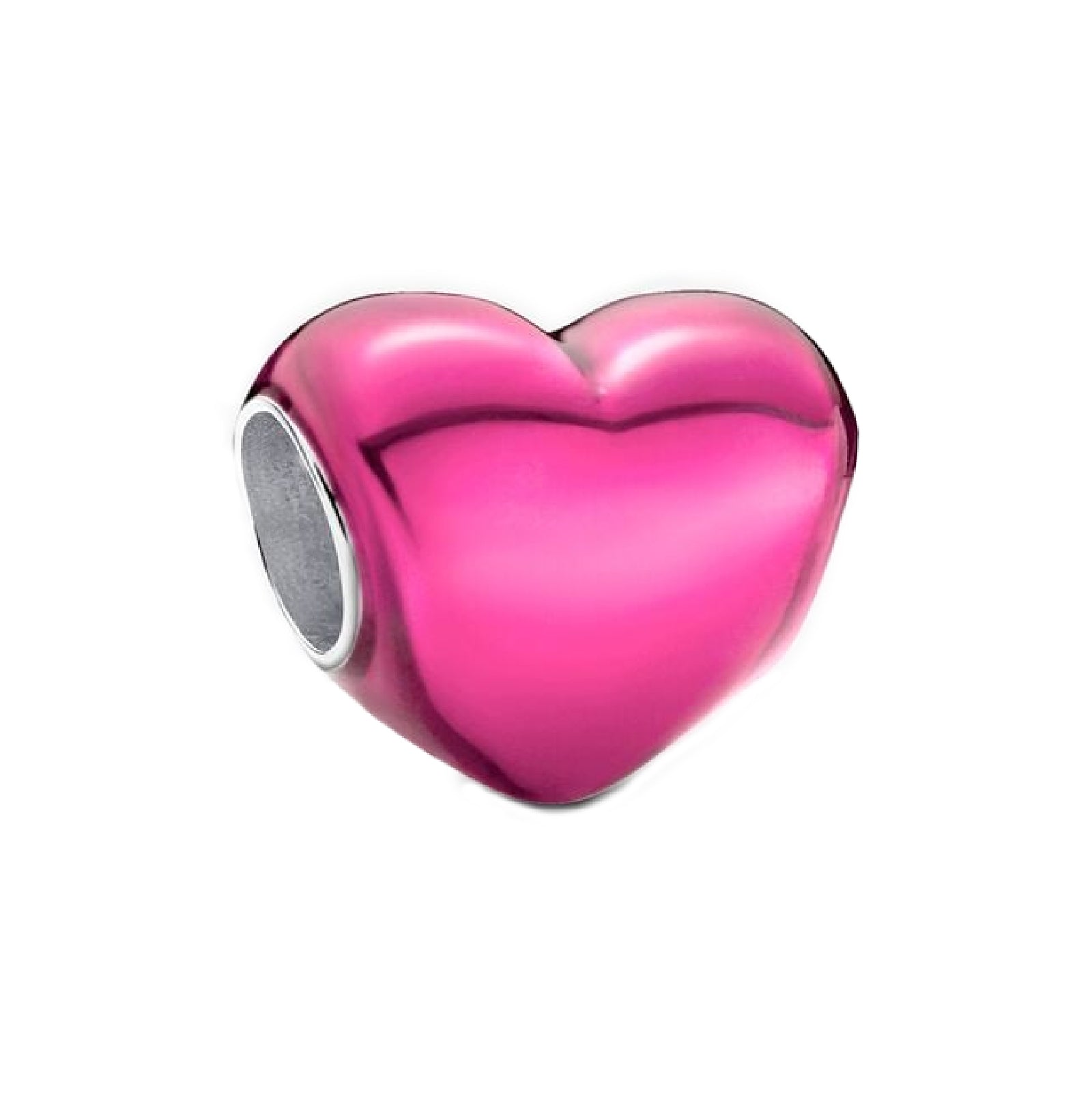 Charm A Clip Con Scarpetta Per Bambina – Argento Sterling 925 E Smalto Rosa, 9x5 Mm, In Confezione Regalo