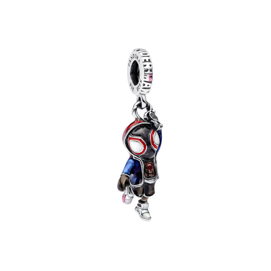 Charm mini Pandora argento Spiderman Miles Morales MISURA UNICA