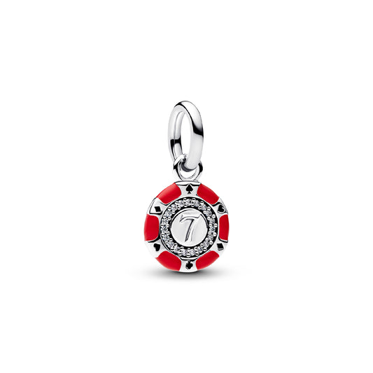 Charm pendente della Pandora in argento 925 con zirconi MISURA UNICA