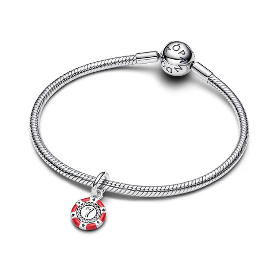 Charm pendente della Pandora in argento 925 con zirconi MISURA UNICA