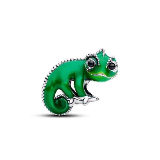 Charm donna Pandora argento smaltato Disney Rapunzel Pascal MISURA UNICA
