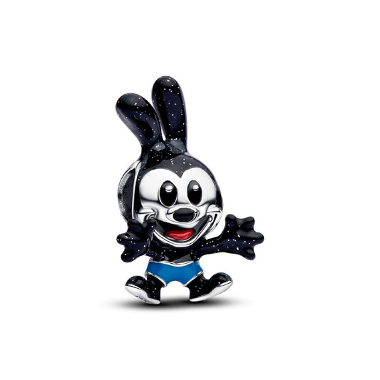 Charm da donna Pandora in argento 925 smaltato Disney Oswald MISURA UNICA