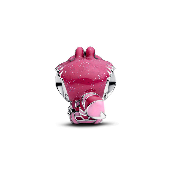 Charm donna Pandora in argento 925 smaltato Disney Stregatto MISURA UNICA
