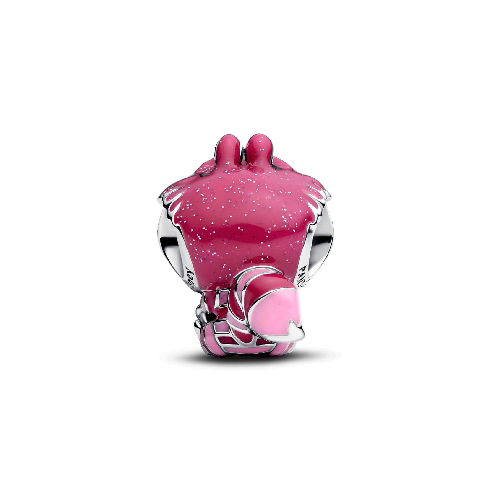 Charm donna Pandora in argento 925 smaltato Disney Stregatto MISURA UNICA