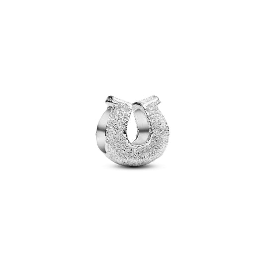 Mini Charm Pandora diamantato ferro di cavallo in argento MISURA UNICA