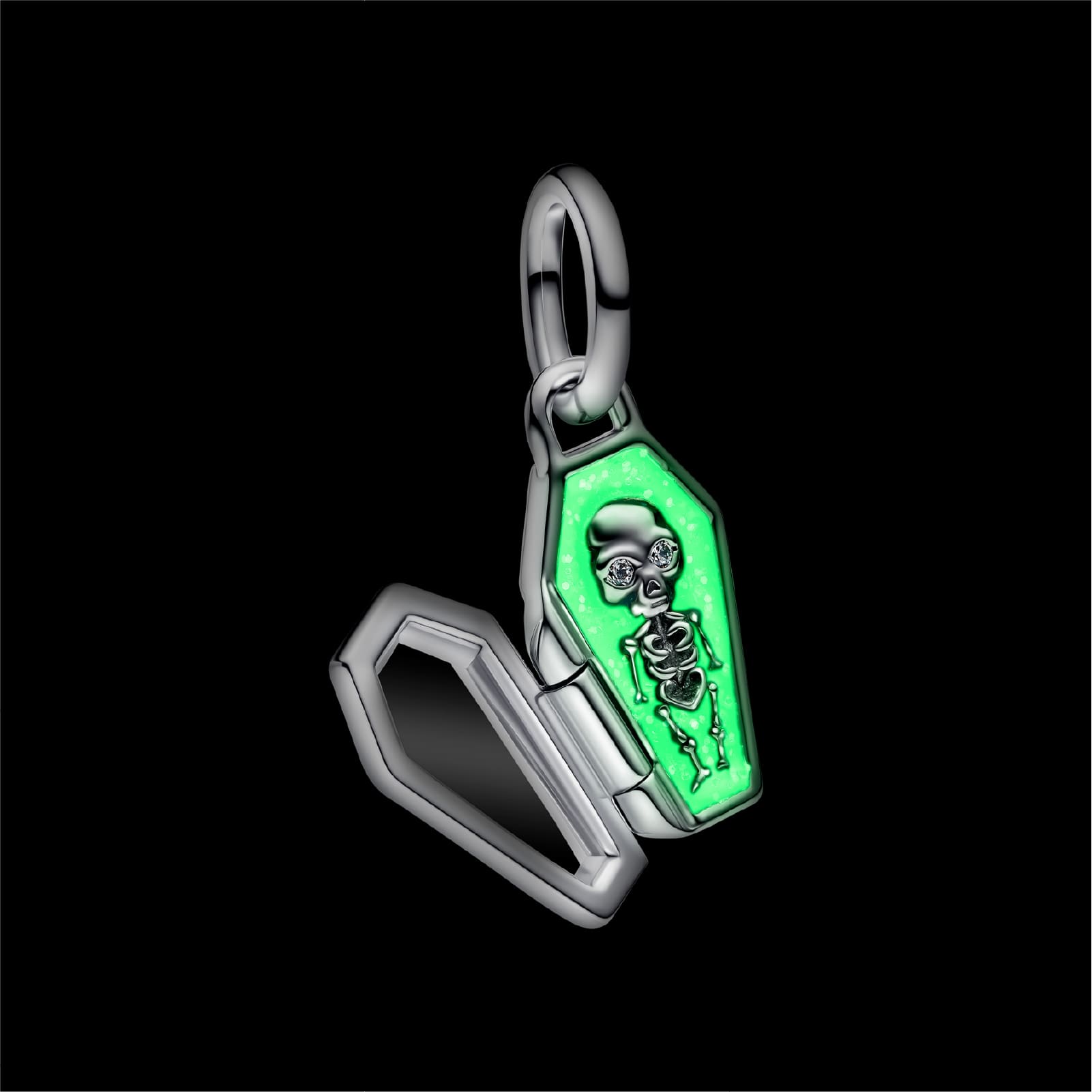Charm Pandora pendente in argento spirito di halloween MISURA UNICA