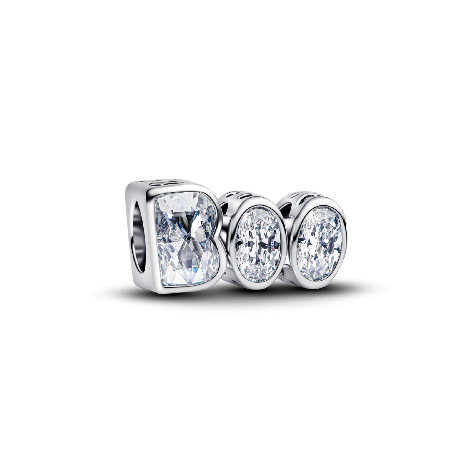Charm Pandora da donna in argento scritta Boo luminescente MISURA UNICA