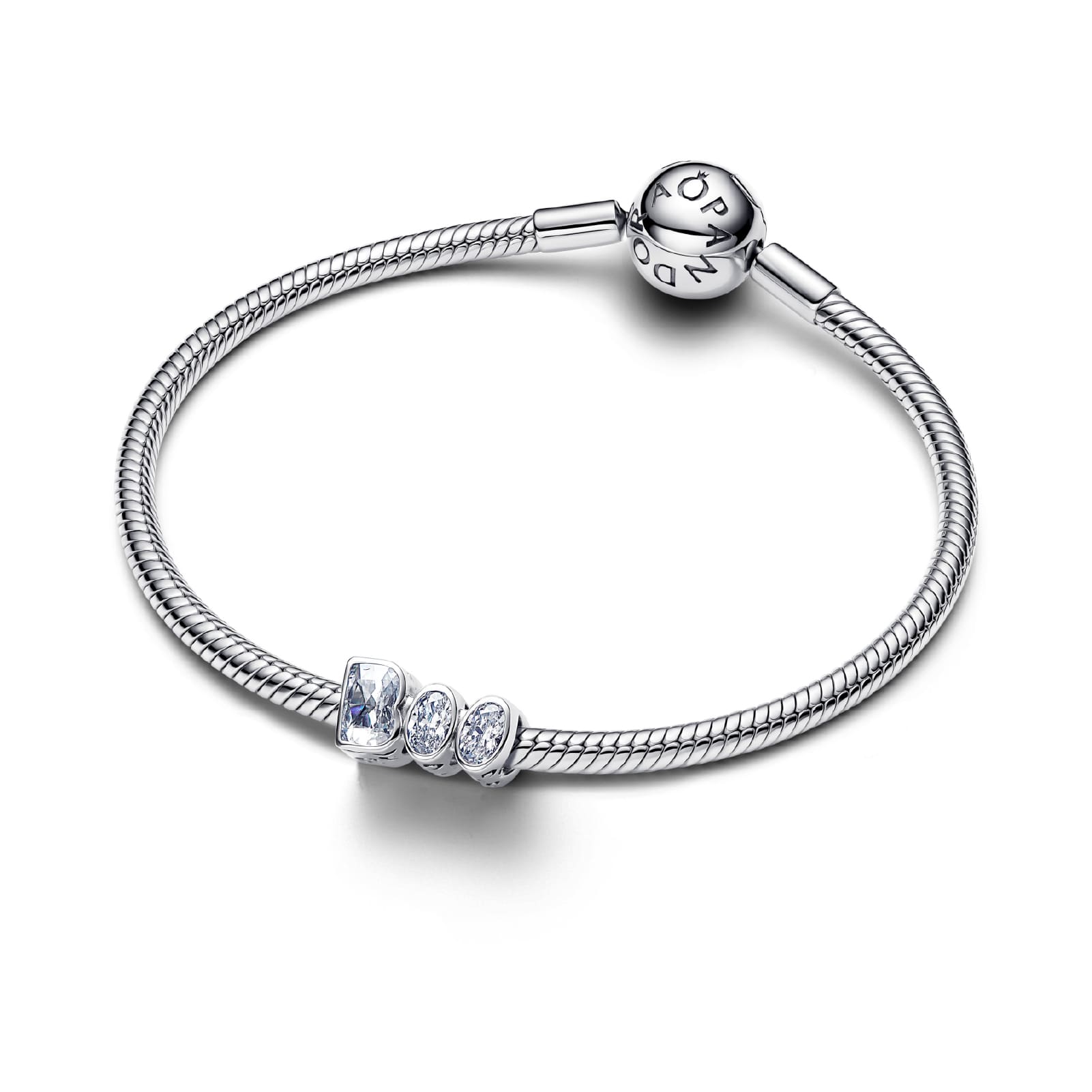 Charm Pandora da donna in argento scritta Boo luminescente MISURA UNICA