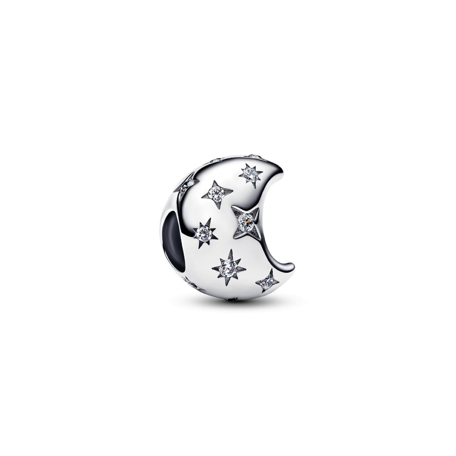 Orecchini A Cerchio In Argento Sterling 925 Con Ciondoli Luna E Stella, Colore Oro, Fatti A Mano, Ipoallergenici, Rodiati
