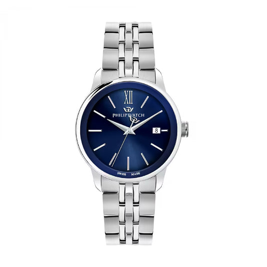 Orologio uomo Philip Watch in acciaio quadrante blu 40mm MISURA UNICA