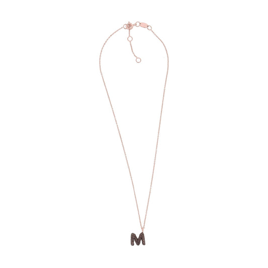Collana donna Pesavento in argento con lettera M bronzo MISURA UNICA