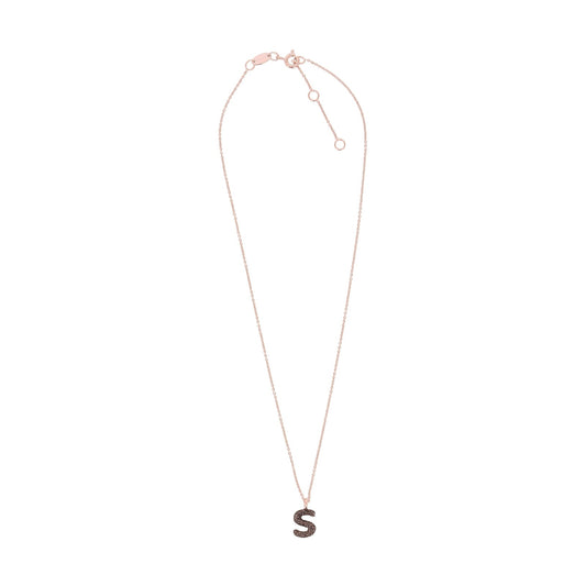 Collana donna Pesavento in argento con lettera S bronzo MISURA UNICA