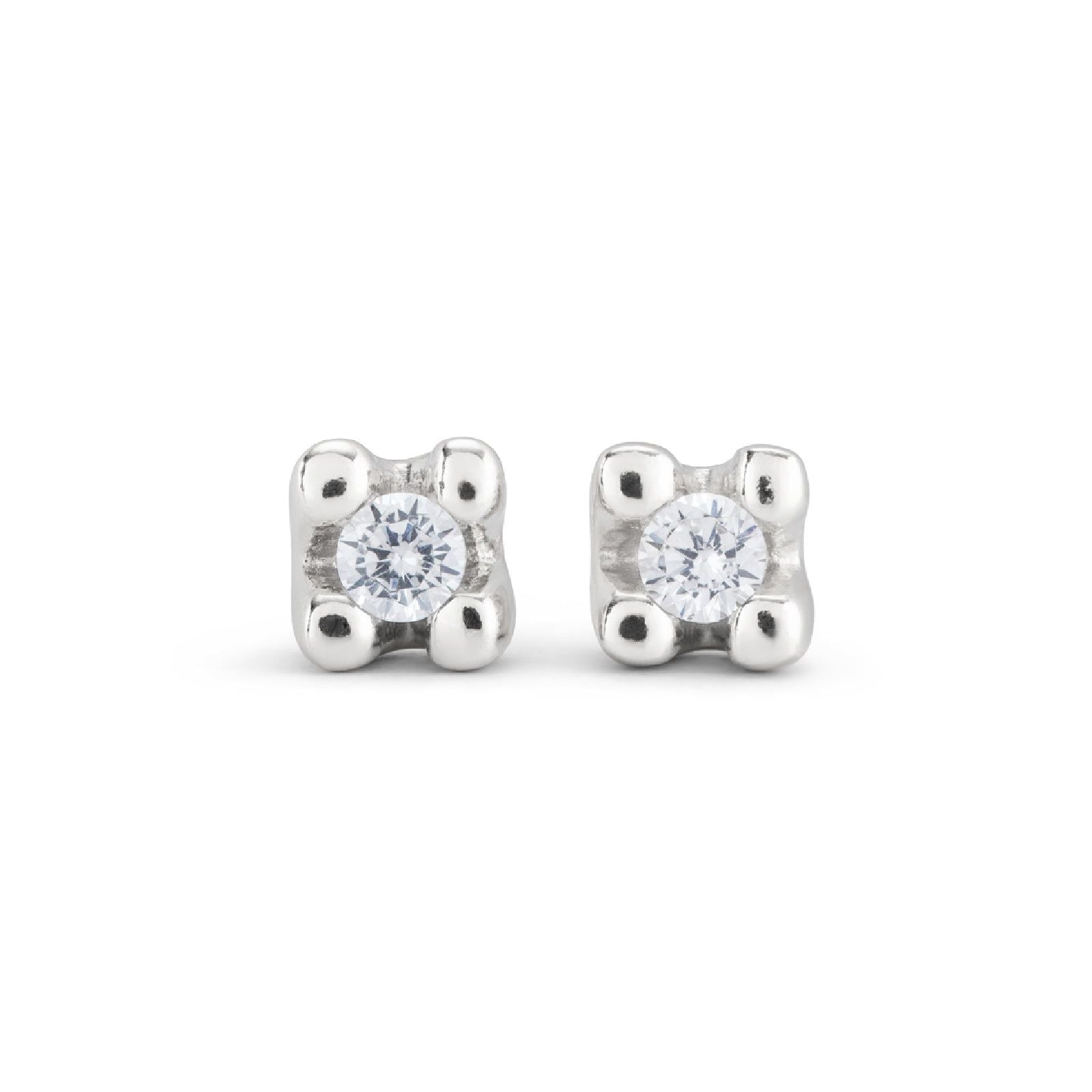 Orecchini punto luce donna Uno de 50 Spiritual lega metallica argento zirconi PEN0951BLNMTL0U-1