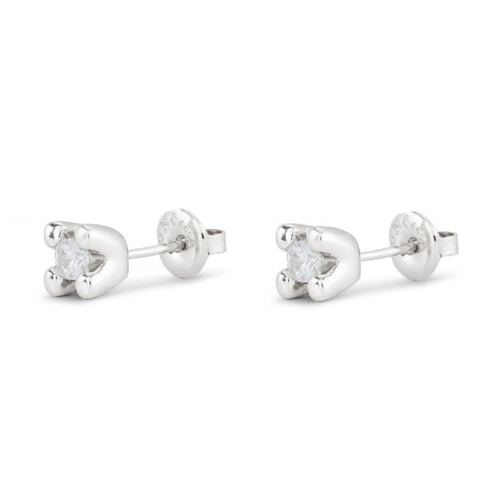 Orecchini punto luce donna Uno de 50 Spiritual lega metallica argento zirconi PEN0951BLNMTL0U-2