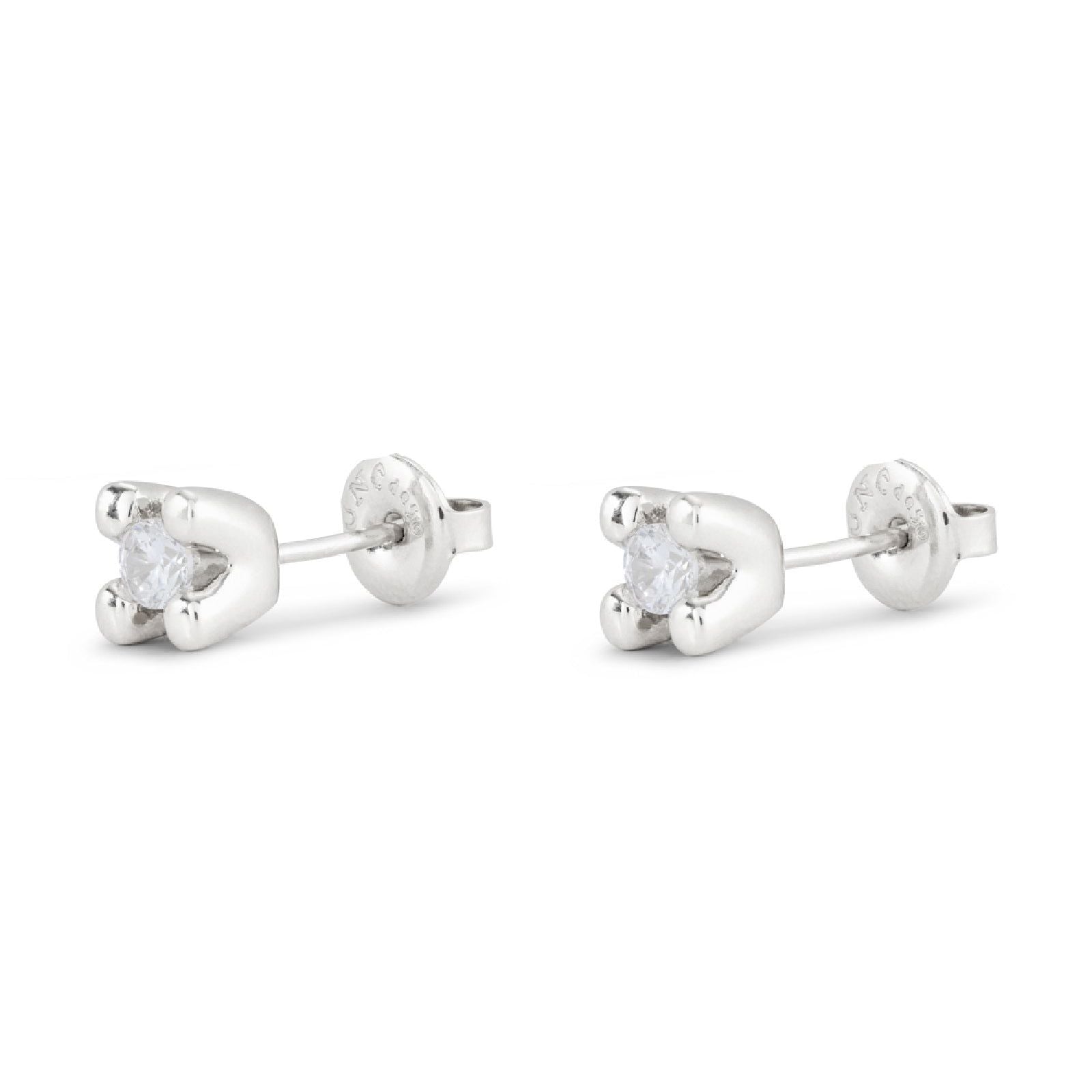 Orecchini punto luce donna Uno de 50 Spiritual lega metallica argento zirconi PEN0951BLNMTL0U-2