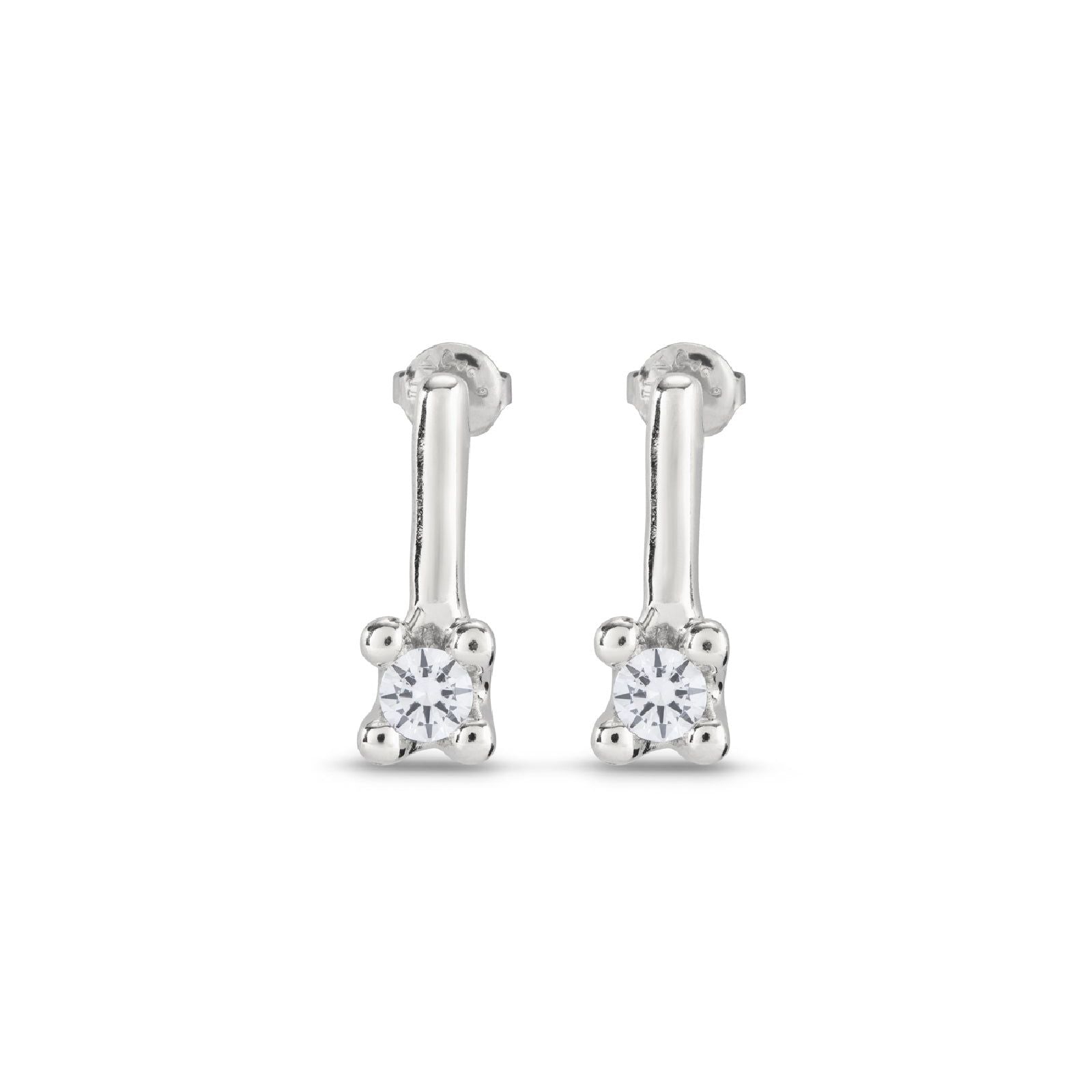 Orecchini pendenti donna Uno de 50 Spiritual lega metallica argento zirconi PEN0952BLNMTL0U-1
