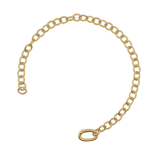 Bracciale Bar Rue Des Mille argento dorato chiusura piccola 19 cm
