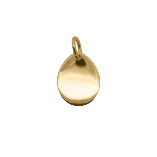 Charm Bar a goccia grande Rue Des Mille in argento dorato MISURA UNICA